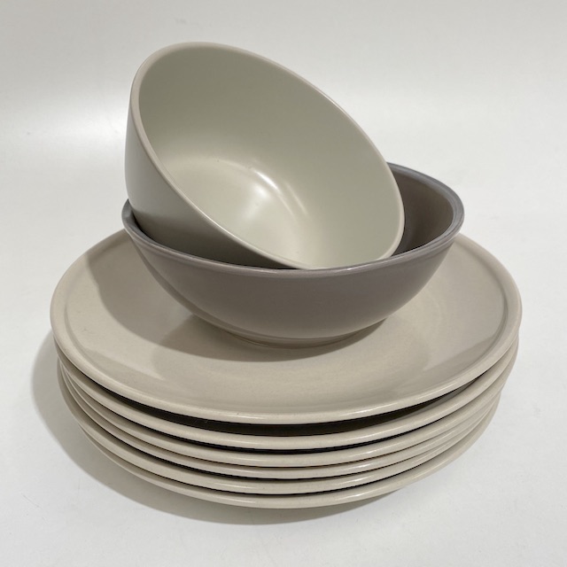 DINNERWARE, Contemporary Beige Crockery Assorted